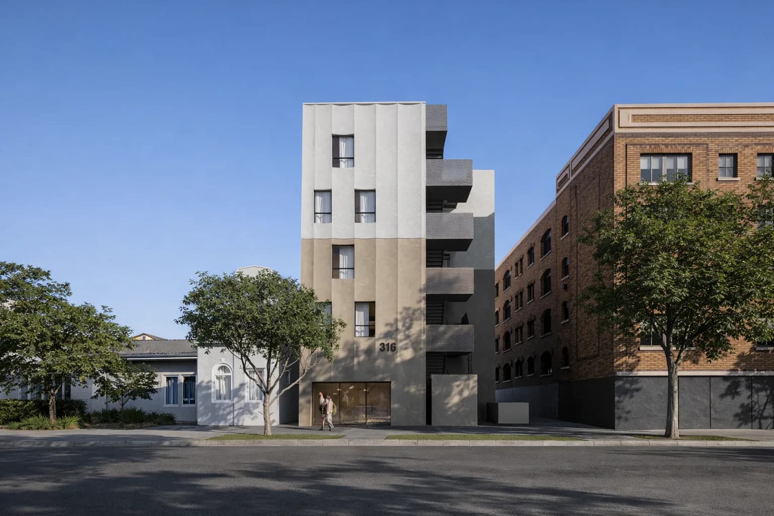 316 S Catalina St — 建筑外观效果图